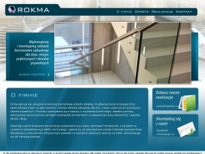 Balustrady szklane w ofercie firmy Rokma